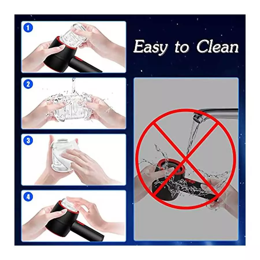 Automatic Male Masturbator, AMOVIBE Male Masturbators Cup with 3 Thrusting Modes, Double Speed Magnetic Charging Sex Toys for Me