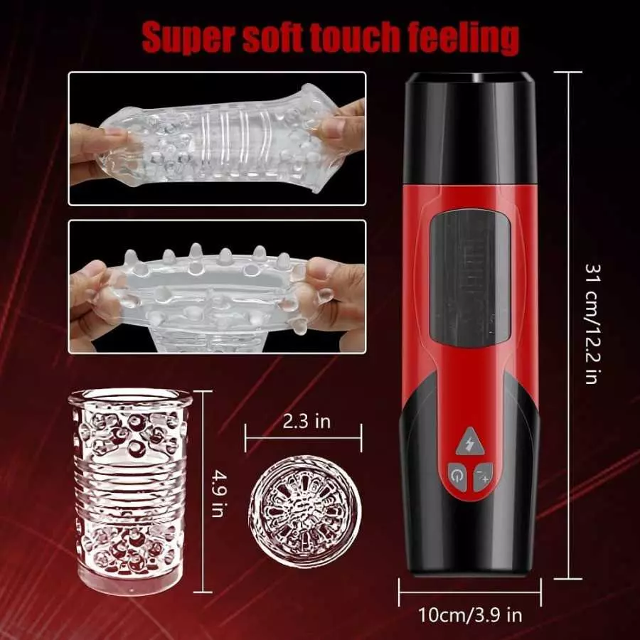 Male Masturbators Cup Pocket Pussy Hands Free Male Masturbators Toy Realistic Textured Man Masturbation Stroker Adult Sex Toys M