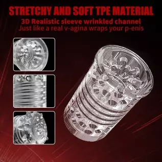 Male Masturbators Cup Pocket Pussy Hands Free Male Masturbators Toy Realistic Textured Man Masturbation Stroker Adult Sex Toys M Male Masturbators Cup Pocket Pussy Hands Free Male Masturbators Toy Realistic Textured Man Masturbation Stroker Adult Sex Toys M