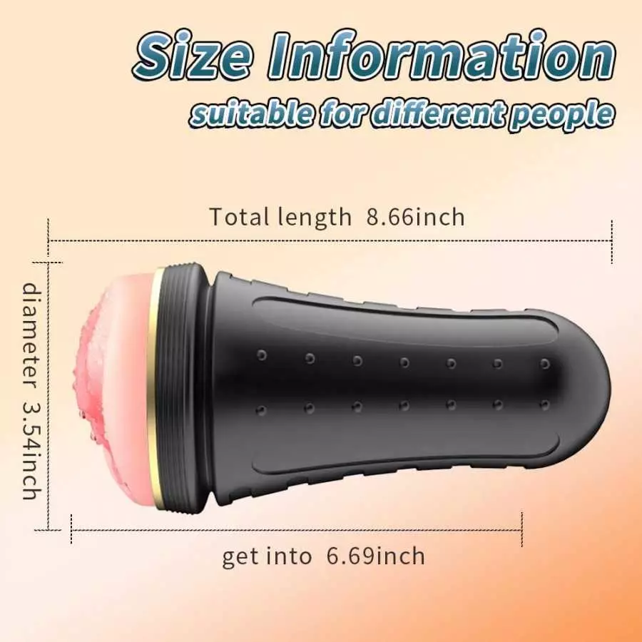 Male Masturbators Cup Adult Sex Toys with Bullet Vibrator Realistic Textured Pocket Vagina Pussy Man Masturbation Stroker