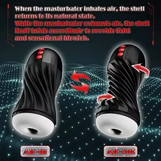 Automatic Sucking Male Masturbator Cup for Beginners, Pocket Pussy with 7 Vibrating Modes & 5 Suctions Penis Stimulation, Electr