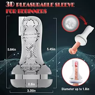 Automatic Sucking Male Masturbator Cup for Beginners, Pocket Pussy with 7 Vibrating Modes & 5 Suctions Penis Stimulation, Electr