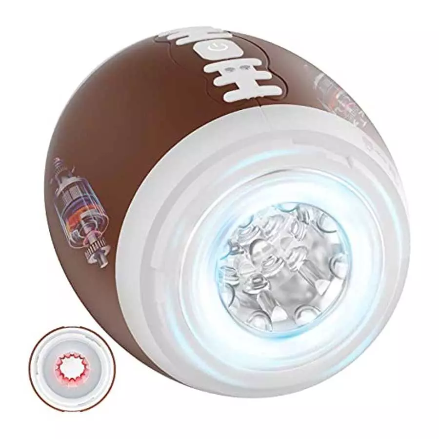 Sex Toys Male Masturbator for Men, 12 Vibrations Males Vibrator with Open-Ended 3D Textured Pocket Pussy for Penis Stimulation,