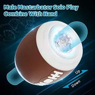 Sex Toys Male Masturbator for Men, 12 Vibrations Males Vibrator with Open-Ended 3D Textured Pocket Pussy for Penis Stimulation,