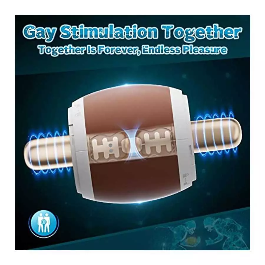 Sex Toys Male Masturbator for Men, 12 Vibrations Males Vibrator with Open-Ended 3D Textured Pocket Pussy for Penis Stimulation,