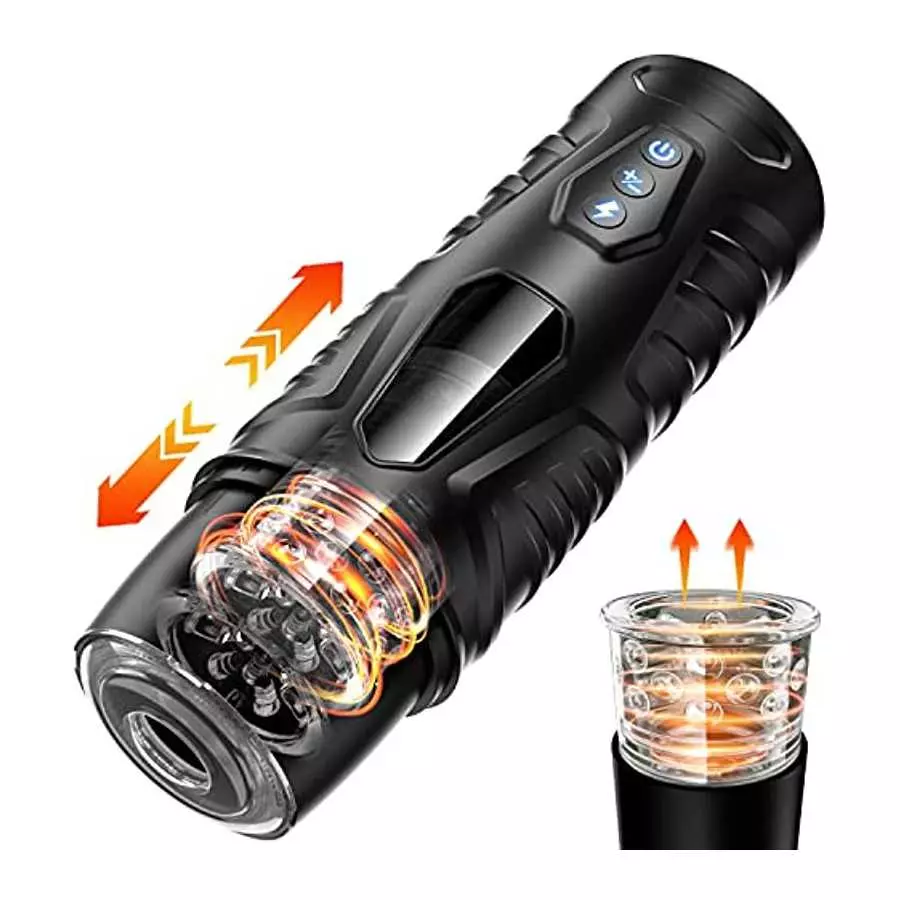 Automatic Male Masturbators Sex Toys for Men, Male Masturbator Cup with 7 Thrusting Rotation Modes for Penis Stimulation, 3D Rea Automatic Male Masturbators Sex Toys for Men, Male Masturbator Cup with 7 Thrusting Rotation Modes for Penis Stimulation, 3D Rea