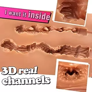 BBW Fat Brown Sex Doll with Big Ass and Boobs, Goyha Pussy Ass Male Masturbator Toy for Men Masturbation, 8.6LB Love Doll Male S