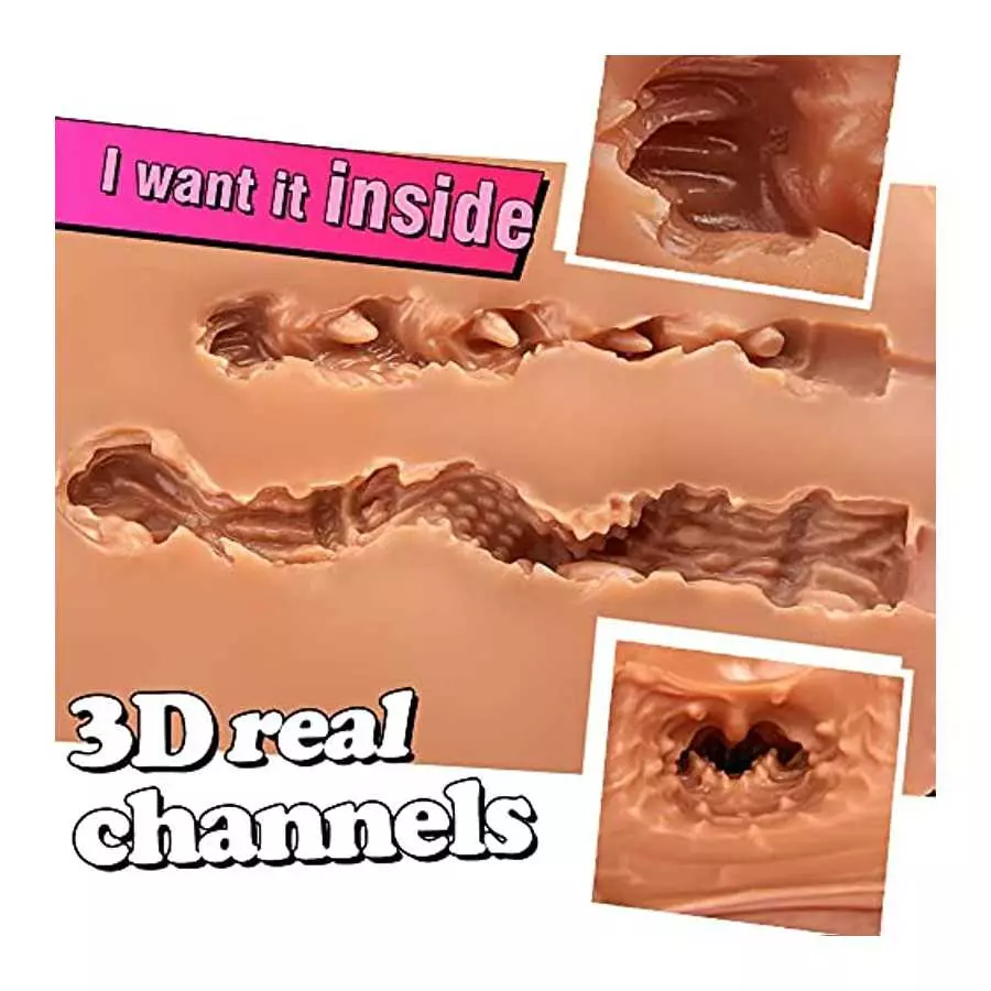 BBW Fat Brown Sex Doll with Big Ass and Boobs, Goyha Pussy Ass Male Masturbator Toy for Men Masturbation, 8.6LB Love Doll Male S