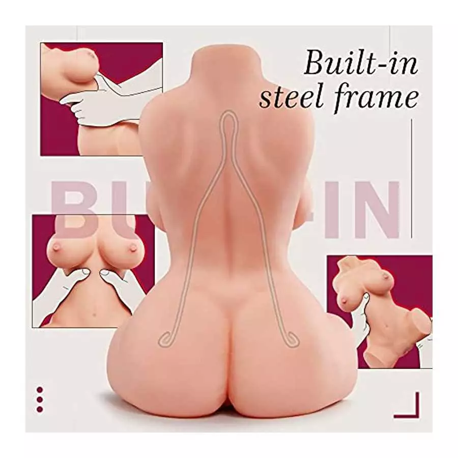 Goyha Sex Doll Male Masturbator with Big Breasts and Plump Hips, 13.8 B Realistic Torso Love Doll for Men Masturbation, Life-Siz