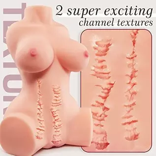 Goyha Sex Doll Male Masturbator with Big Breasts and Plump Hips, 13.8 B Realistic Torso Love Doll for Men Masturbation, Life-Siz