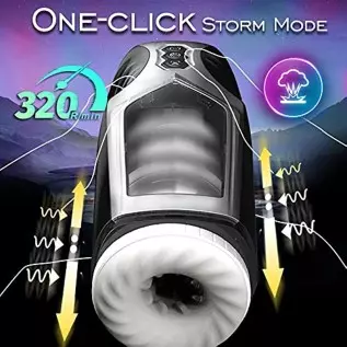 Automatic Male Masturbator Cup 7 Thrusting & Vibrating Modes & 3D Realistic Channel , Thrusting Masturbator Stroker with Fast Te Automatic Male Masturbator Cup 7 Thrusting & Vibrating Modes & 3D Realistic Channel , Thrusting Masturbator Stroker with Fast Te