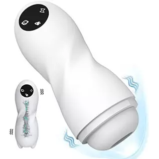 Automatic Male Masturbator Cup, Electric Male Masturbators with 4 Sucking & 9 Vibration Modes Male Sex Toy for Penis Stimulation