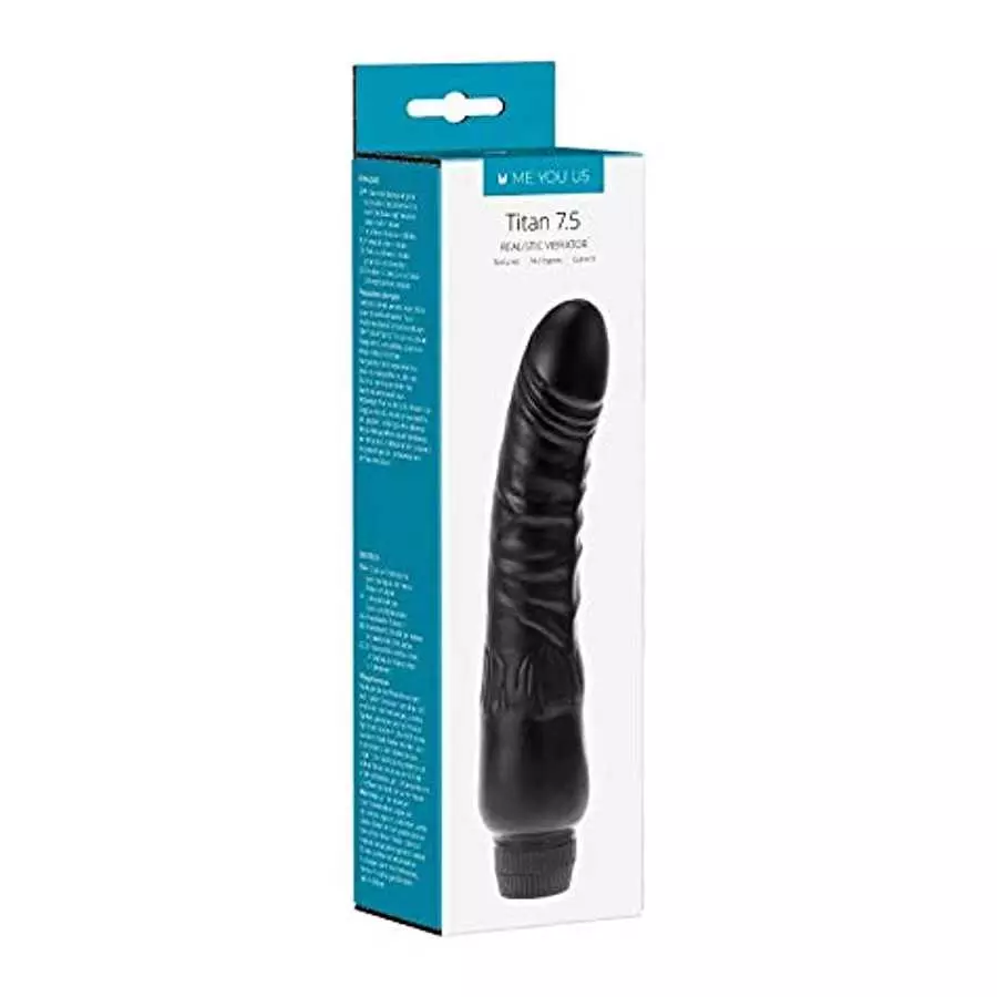 Abs Holdings Kinx Titan Realistic Vibrator, Black, 7.5 Inch