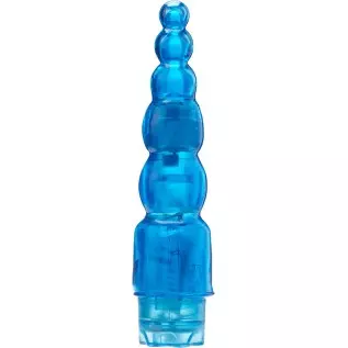 Golden Triangle Jelly Joystick Waterproof Vibrator, Blue