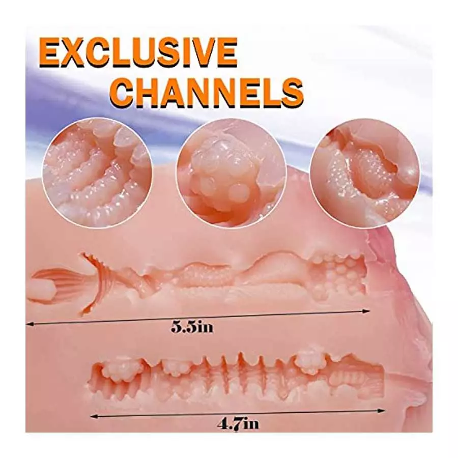 8LB Sex Doll for Men Male Masturbator with Ballet Open Legs, Realistic Pocket Pussy Ass Male Sex Toy with Lifelike Vaginal and A