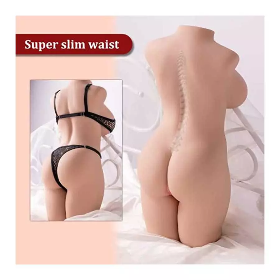 20.3lb Sex Doll Male Masturbator , 3 in 1 Scaled-Down Female Torso Realistic Pocket Pussy with Big Boobs Tight Vaginal & Anal ,