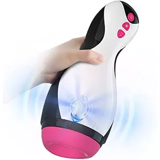 Automatic Male Masturbators Cup Adult Sex Toys for Men Realistic Textured Pocket Pussy Sex Toys for Men with 10 Vibration Modes,