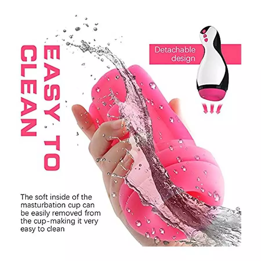 Automatic Male Masturbators Cup Adult Sex Toys for Men Realistic Textured Pocket Pussy Sex Toys for Men with 10 Vibration Modes,