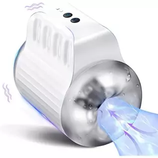 Automatic Male Masturbators Cup with 4 Suction & 10 Vibration Modes, Vibrating Sucking Male Masturbation Cup Adult Sex Toys for