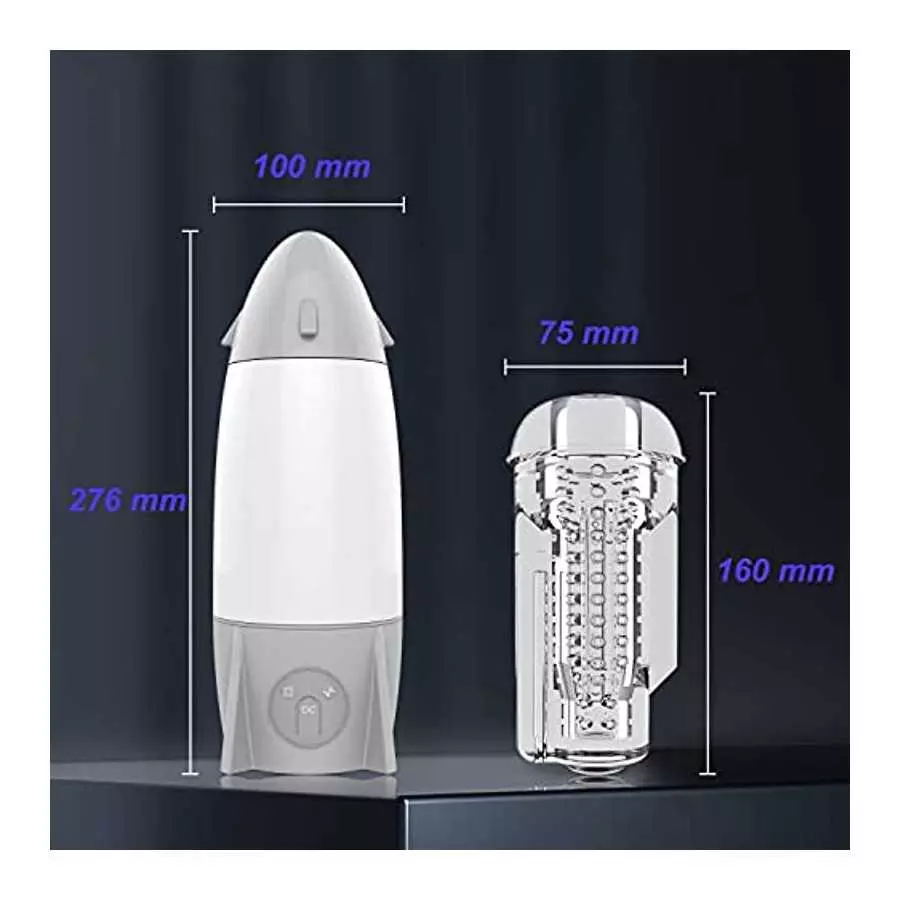 Automatic Male Masturbator,5 Suction & 7 Vibration Modes, Rechargeable by USB,Reusable Soft Sleeve, Masturbation Cup, Sex Toy fo