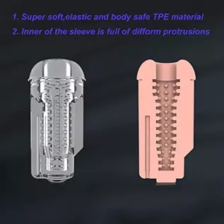 Automatic Male Masturbator,5 Suction & 7 Vibration Modes, Rechargeable by USB,Reusable Soft Sleeve, Masturbation Cup, Sex Toy fo