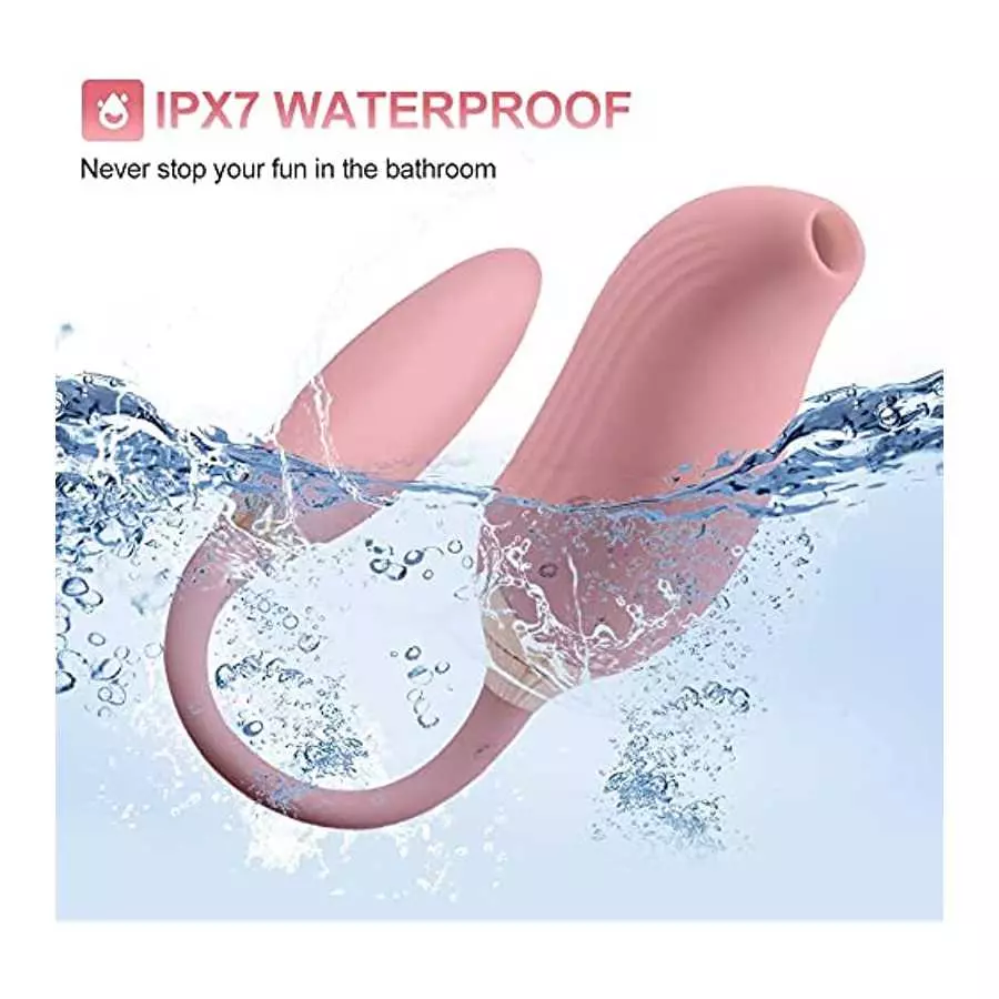 Rose Sex Toys for Women - Adult Toy Vibrator with Thrusting Dildo for Woman Couples Sucking and Stretching Double Play