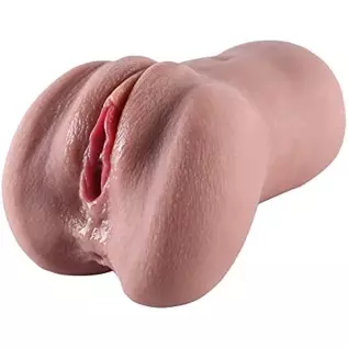 Male Masturbators Adult Sex Toys with 3D Realistic Textured Fake Pocket Pussy Vagina and Tight Anus Sex Stroker, Lifelike Soft P