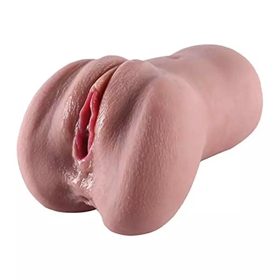 Male Masturbators Adult Sex Toys with 3D Realistic Textured Fake Pocket Pussy Vagina and Tight Anus Sex Stroker, Lifelike Soft P