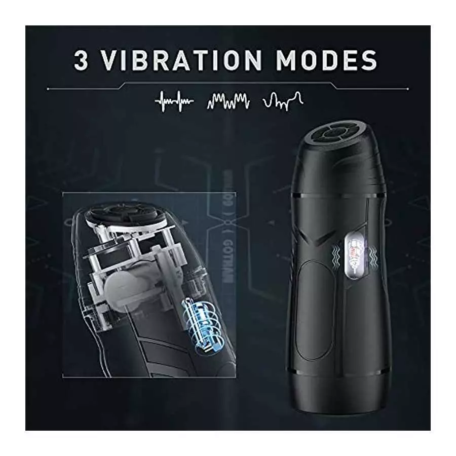 Automatic Male Masturbators Cup with 3 Suction&Vibration,Male Masturbator Stroker Men’s Sex Toys,Electric Pocket Pussy 3D Textur
