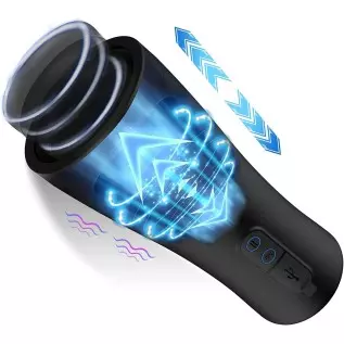 Automatic Male Masturbator - Sex Toys for Men with 10 Vibration & 3 Thrusting, Electric Pocket Pussy for Men Waterproof Adult Se