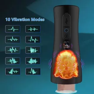 Automatic Male Masturbator - Sex Toys for Men with 10 Vibration & 3 Thrusting, Electric Pocket Pussy for Men Waterproof Adult Se