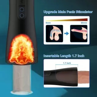 Automatic Male Masturbator - Sex Toys for Men with 10 Vibration & 3 Thrusting, Electric Pocket Pussy for Men Waterproof Adult Se