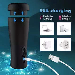 Automatic Male Masturbator - Sex Toys for Men with 10 Vibration & 3 Thrusting, Electric Pocket Pussy for Men Waterproof Adult Se