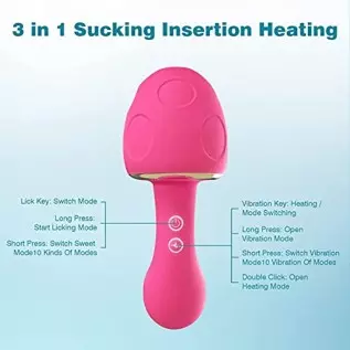 Nipple Suck Lick Vibrator for Women, 2 in 1 Realistic Vibrating Dildos with 10 Lick & 10 Vibrating Modes, Sex Toys for Women's S Nipple Suck Lick Vibrator for Women, 2 in 1 Realistic Vibrating Dildos with 10 Lick & 10 Vibrating Modes, Sex Toys for Women's S