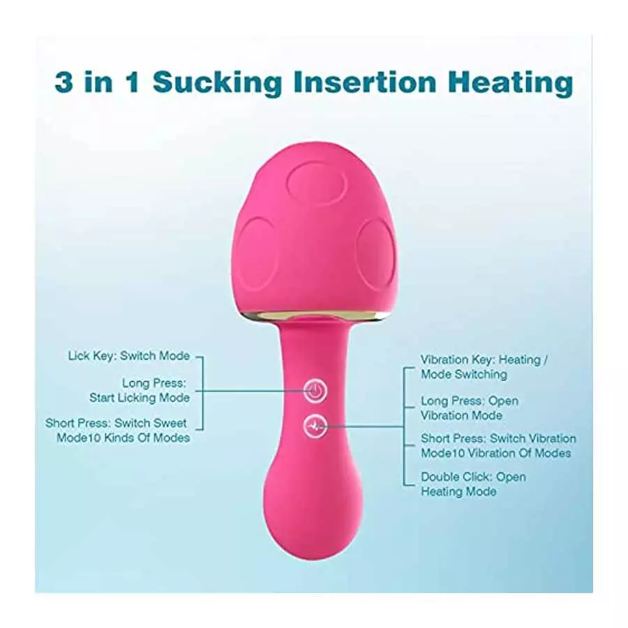Nipple Suck Lick Vibrator for Women, 2 in 1 Realistic Vibrating Dildos with 10 Lick & 10 Vibrating Modes, Sex Toys for Women's S