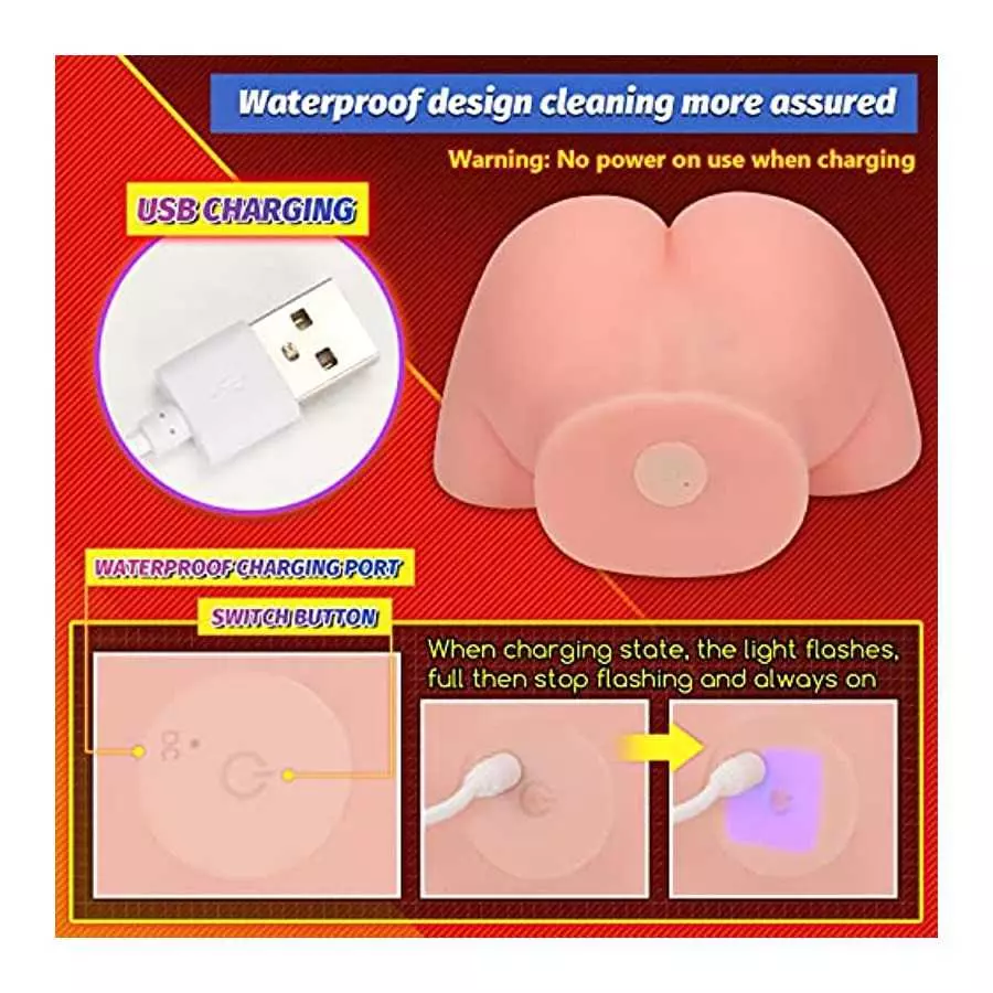 Automatic Male Masturbator Lifelike Sex Doll 2 Holes Realistic Design Pussy Ass Automatic Continuous Heating 7 Vibration Modes f