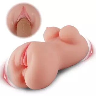 3 in 1 Male Masturbators Sex Doll with Vagina & Anus & Boobs,Realistic Textured Pocket Pussycats Blowjob Stroker for Men Masturb