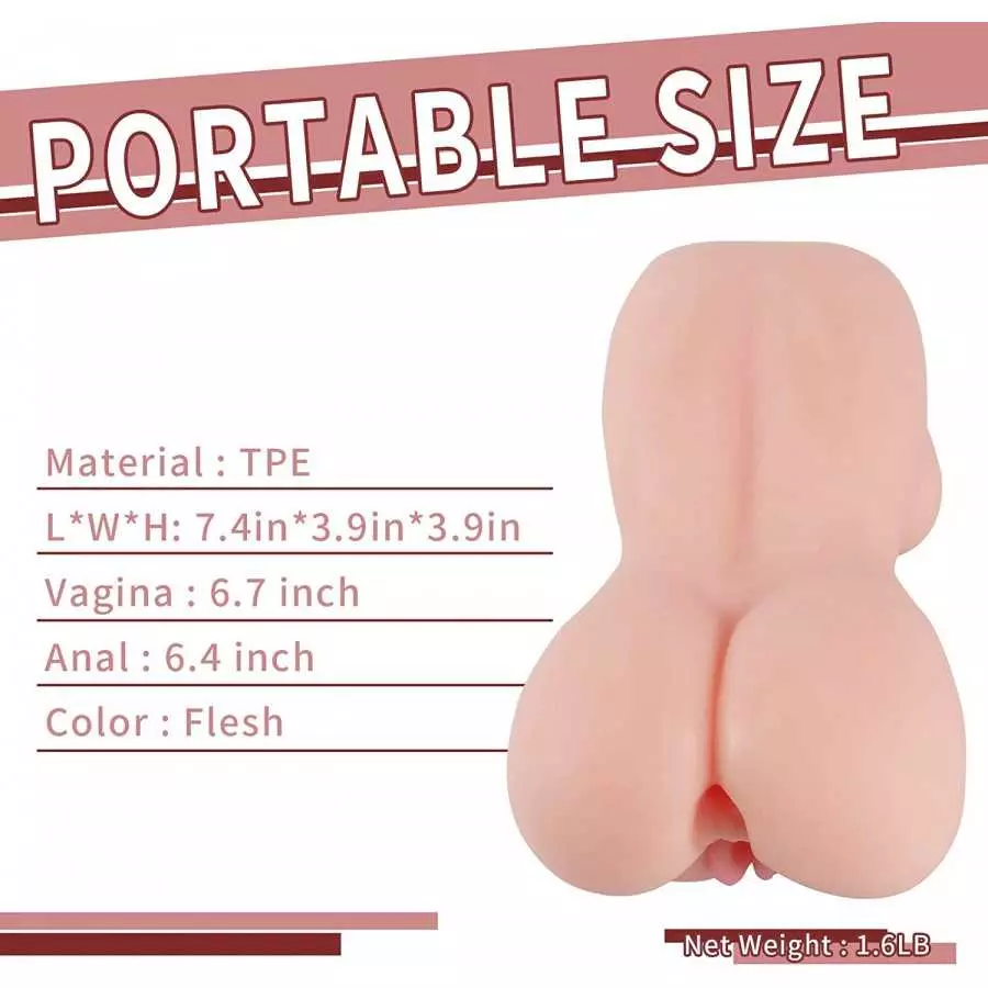 3 in 1 Male Masturbators Sex Doll with Vagina & Anus & Boobs,Realistic Textured Pocket Pussycats Blowjob Stroker for Men Masturb
