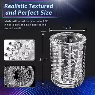 Automatic Male Masturbator,Electric Thrusting Masturbator Cup with 10 Thrusting & Rotating Modes for Penis Stimulation,Adult Mas