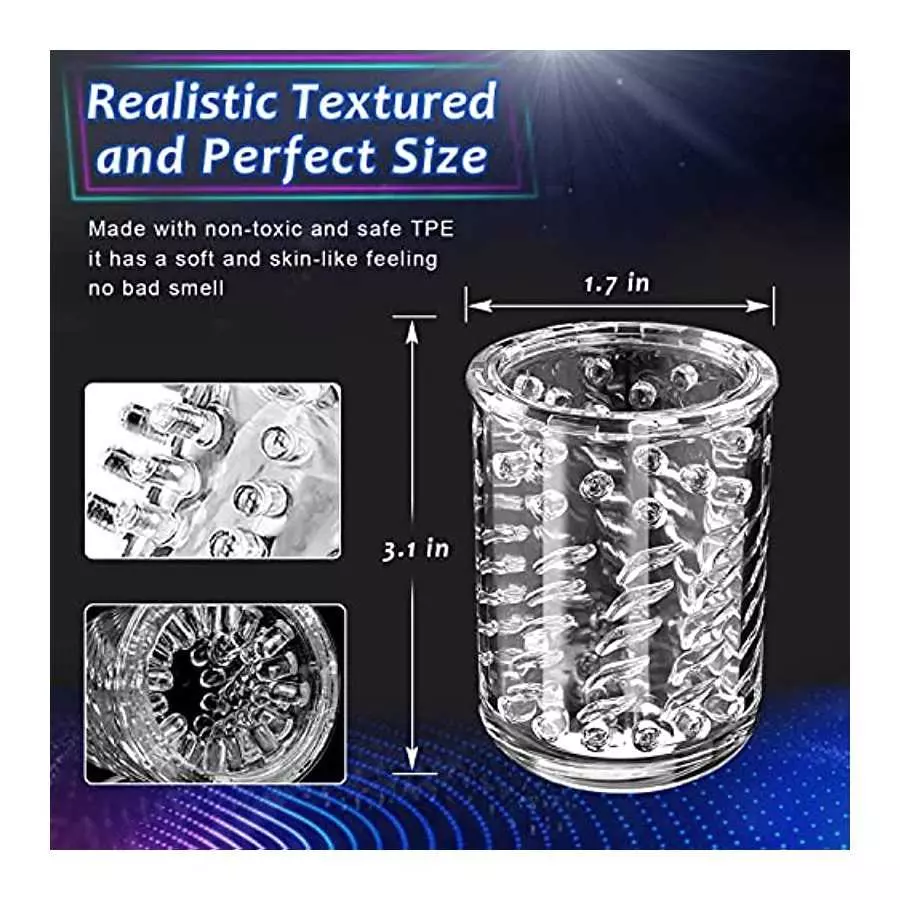 Automatic Male Masturbator,Electric Thrusting Masturbator Cup with 10 Thrusting & Rotating Modes for Penis Stimulation,Adult Mas