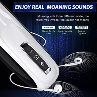 Automatic Male Masturbator,Electric Thrusting Masturbator Cup with 10 Thrusting & Rotating Modes for Penis Stimulation,Adult Mas