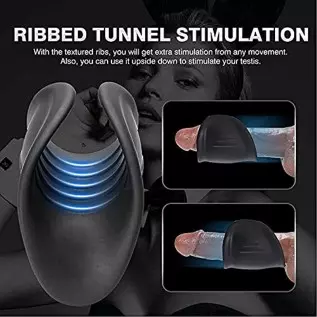 Male Masturbator Penis Vibrator, Male Masturbator Sex Stamina Prolongation Massager 10 Modes, Glans Training Stimulator Adult Se