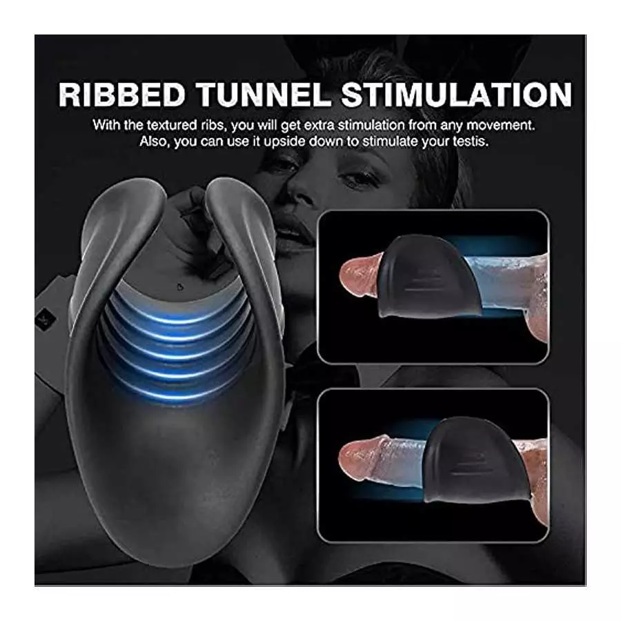 Male Masturbator Penis Vibrator, Male Masturbator Sex Stamina Prolongation Massager 10 Modes, Glans Training Stimulator Adult Se