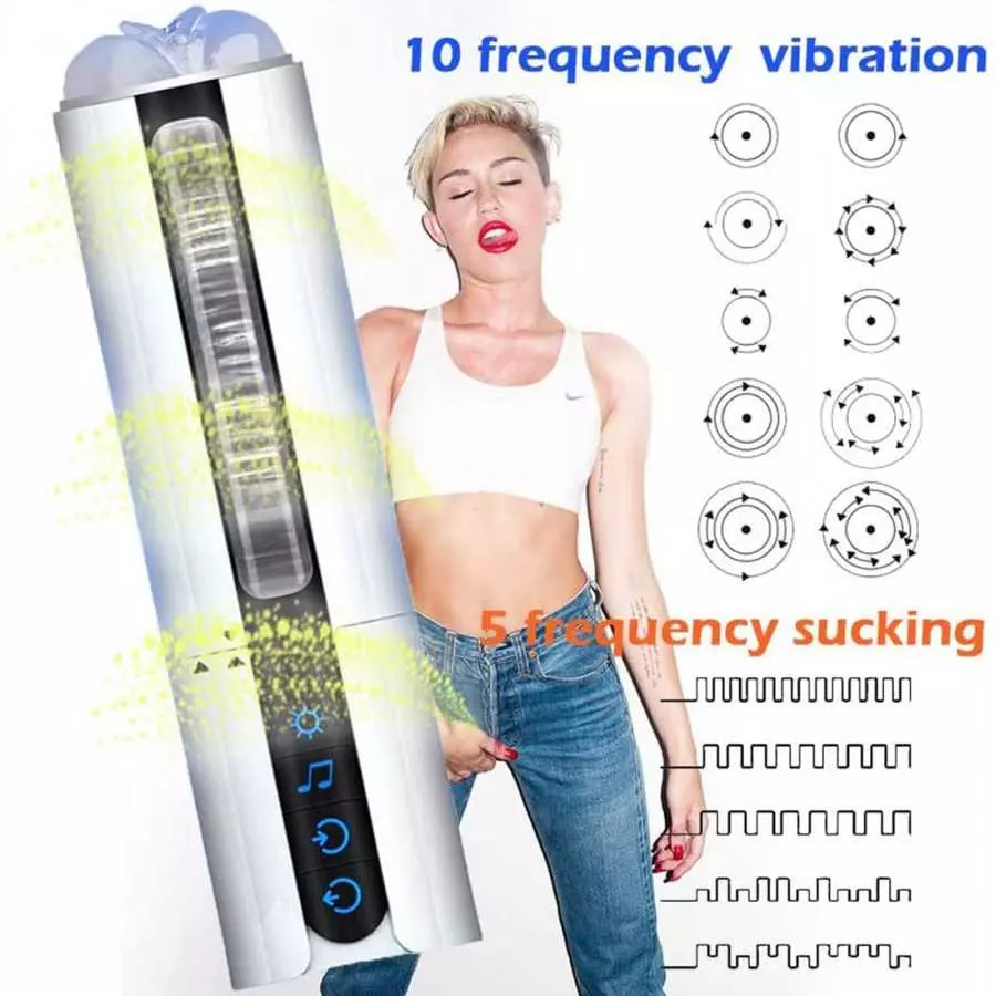 Automatic Male Masturbator Cup with Thrusting & Rotating Sleeve Hands Free Electric Pocke Adult Men Sex Blowjob Toys for Penis S