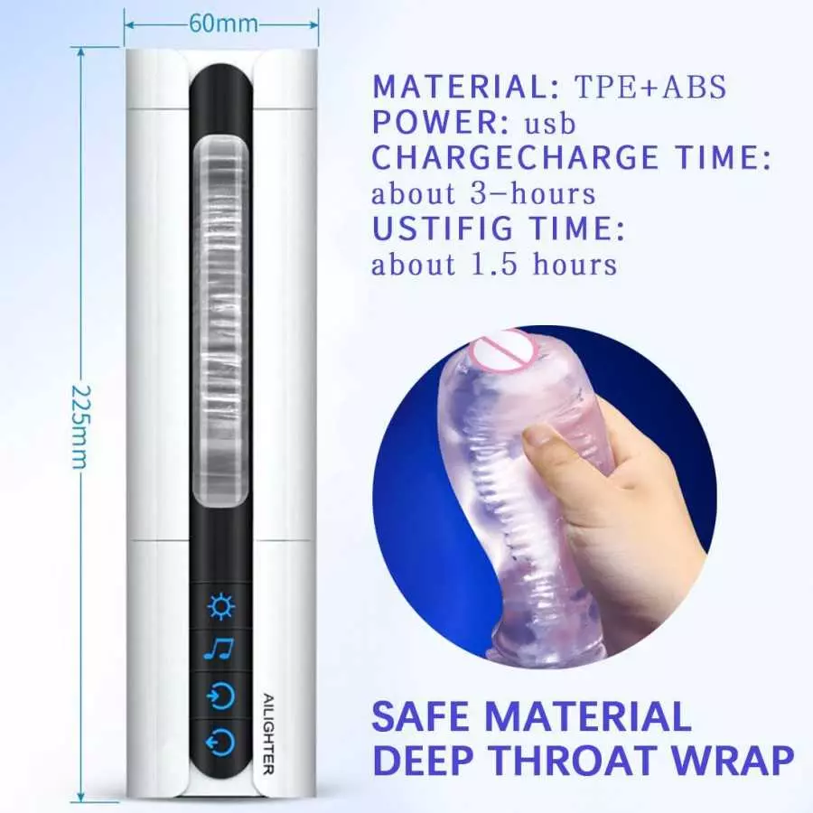 Automatic Male Masturbator Cup with Thrusting & Rotating Sleeve Hands Free Electric Pocke Adult Men Sex Blowjob Toys for Penis S