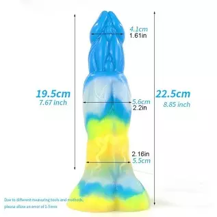 8.85" Luminous Dildo Silicone Vibrating Dildo Butt Plug for Women, Remote Condrol Animal Dildo Vibrator Ejaculating Dildo Toy, G