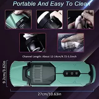 Automatic Male Masturbator, LAEFLAEK Male Masturbator Cup with 7 Thrusting Vibrating Modes, Pocket Pussy Stroker with Massage Be Automatic Male Masturbator, LAEFLAEK Male Masturbator Cup with 7 Thrusting Vibrating Modes, Pocket Pussy Stroker with Massage Be