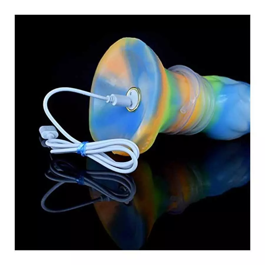 8.85" Luminous Dildo Silicone Vibrating Dildo Butt Plug for Women, Remote Condrol Animal Dildo Vibrator Ejaculating Dildo Toy, G