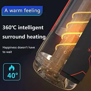 Automatic Male Masturbators, Vibrating Male Masturbator Cup with 7 Thrusting &Heating Modes Male Sex Toy, Electric Pocket Pussy