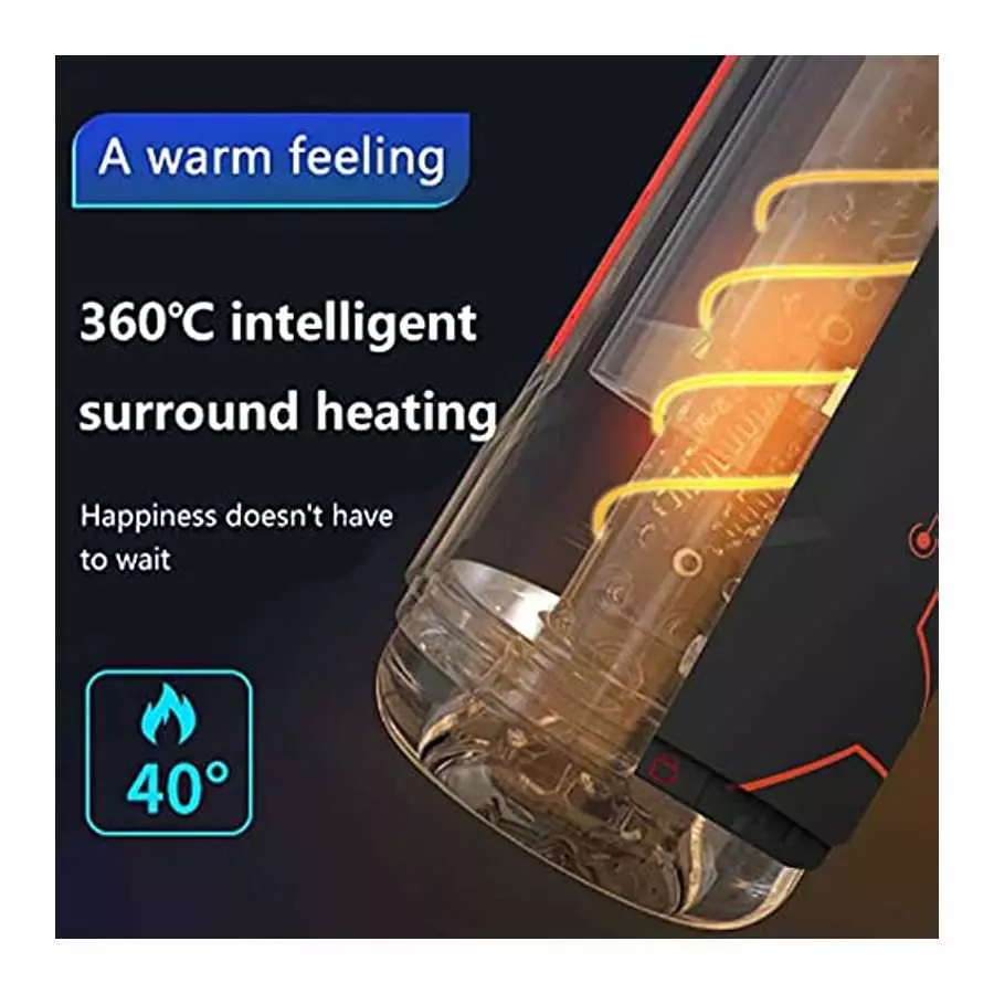Automatic Male Masturbators, Vibrating Male Masturbator Cup with 7 Thrusting &Heating Modes Male Sex Toy, Electric Pocket Pussy